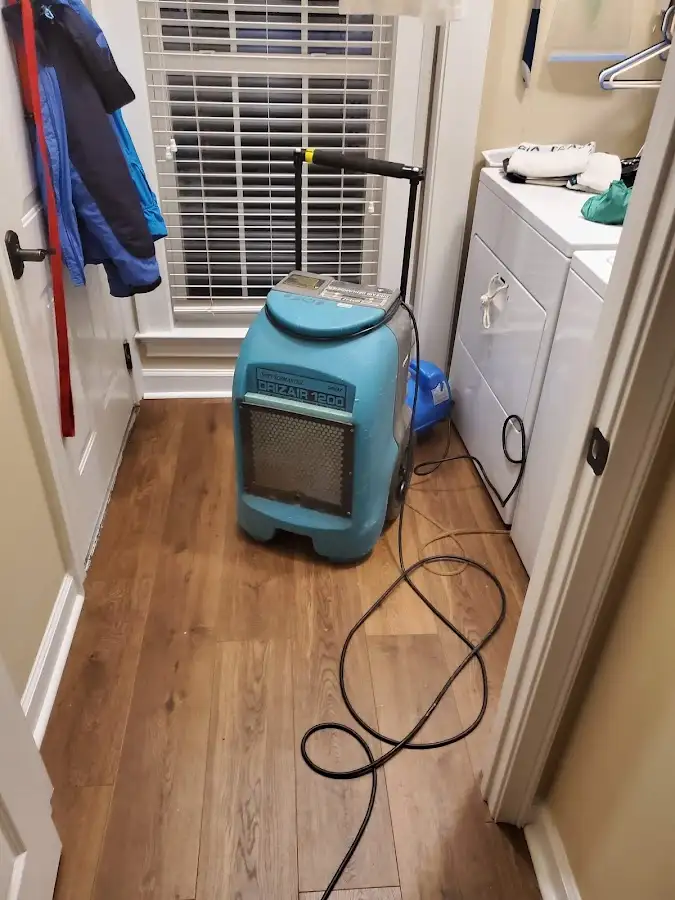 Commercial dehumidifier deployed for Flood Damage Cleanup in Sonoma